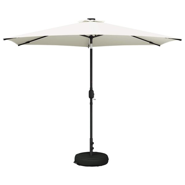 vidaXL Parasol de jardin avec lumières LED et base 300 x 300 cm