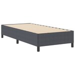 Lit vidaXL Gris foncé 90x200 cm en tissu velours