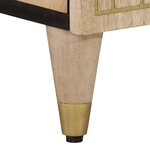 vidaXL Meuble TV 100x33x46 cm bois massif de manguier