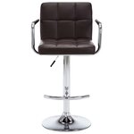 vidaXL Tabourets de bar lot de 2 marron similicuir