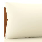 Canapé de jardin meuble extérieur 2 places et coussin crème bois d'acacia massif 02_0013221