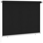 vidaXL Store roulant d'extérieur 180x140 cm Noir