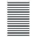 vidaXL Store zèbre gris foncé largeur du tissu 135 9 cm polyester