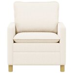 vidaXL Canapé Crème 76 x 81 x 87 5 cm Tissu