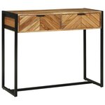 vidaXL Table console Marron 90 x 35 x 75 cm bois de manguier massif