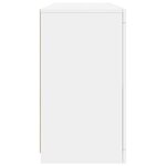 vidaXL Buffet avec lumières LED blanc 142 5x37x67 cm