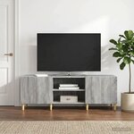 vidaXL Meuble TV Sonoma gris 150 x 31 x 50 cm Bois d'ingénierie