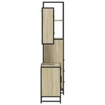 vidaXL Ensemble de meubles de salle de bain 3 Pièces chêne sonoma