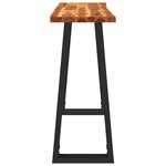 vidaXL Table console à live edge 110x35x80 cm bois d'acacia solide