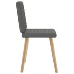 vidaXL Chaises à manger lot de 6 gris foncé tissu