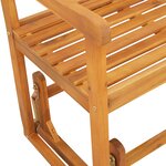 vidaXL Banc basculant de jardin 2 places 110x59x97 cm Bois massif Acacia