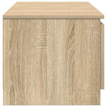 vidaXL Meuble TV Chêne sonoma 140x40x35 5 cm Bois d'ingénierie