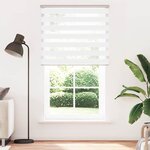 vidaXL Store zèbre blanc 130x230 cm largeur du tissu 125 9cm polyester