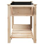 vidaXL Cache-pot de jardin avec étagère Beige 155 x 59 x 76.5 cm