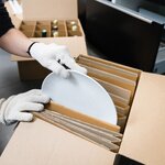 Pack and Move - Lot 120 croisillons de calage déménagement avec carton - 55 x 30 x 30 cm - Pour assiettes et cadres - Carton renforcé