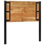 vidaXL Tête de lit 100 cm bois massif d'acacia et fer