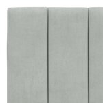 vidaXL Cadre de lit sans matelas Hanko gris clair 90x200 cm velours