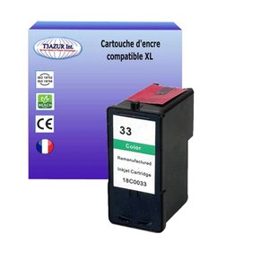Cartouche compatible avec Lexmark 33 pour Lexmark P315, P4300, P4310, P4330, P4350, P6200, P6210 -Couleur - T3AZUR