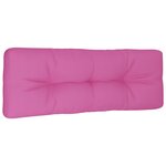 vidaXL Coussin de palette rose 120x40x12 cm tissu