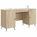 vidaXL Bureau Chêne Sonoma 142 5 x 50 x 75 cm Bois d'ingénierie