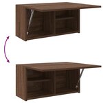 vidaXL Armoire murale de bain chêne marron 60x25x30 cm bois ingénierie