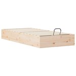 vidaXL Cadre de lit ottoman avec rangement Naturel 90 x 200 cm