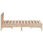 vidaXL Cadre de lit sans matelas 160x200 cm bois massif de pin