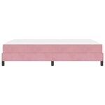 vidaXL Lit à ressorts avec matelas Rose 140 x 190 cm tissu