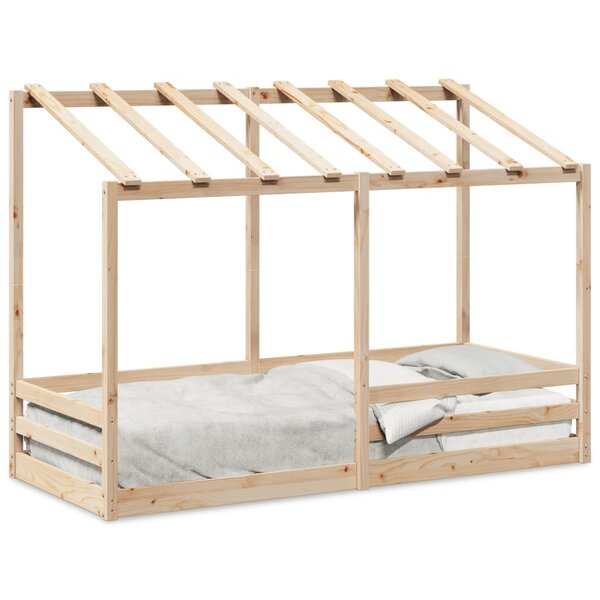 vidaXL Lit pour enfants avec toit 90x190 cm bois massif de pin