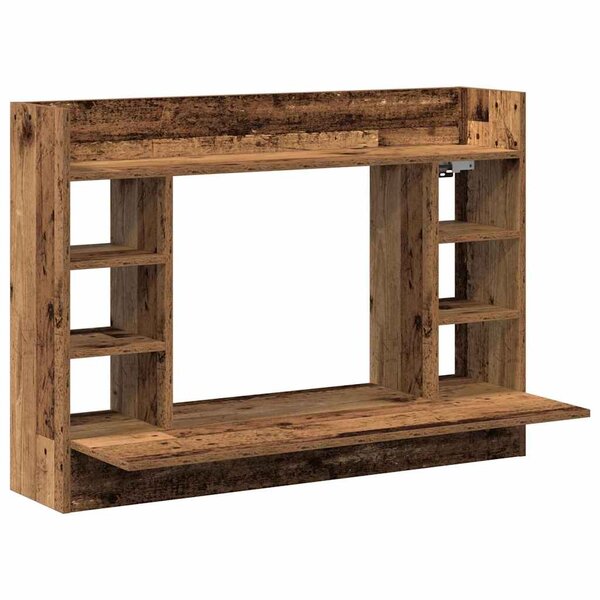 vidaXL Bureau mural Bois ancien 105 x 48 x 75 cm Bois d'ingénierie