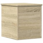 vidaXL Boîte de rangement chêne sonoma 30x35x35 cm bois d'ingénierie