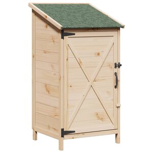vidaXL Abri de jardin Naturel 59 5 x 56 x 113 5 cm