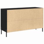 vidaXL Buffet Chêne noir 100 x 36 x 60 cm Bois d'ingénierie