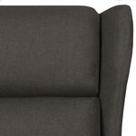 vidaXL Fauteuil inclinable Taupe Tissu