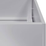 vidaXL Jardinière 280x80x40 cm acier galvanisé