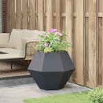 vidaXL Jardinière Anthracite 75 x 75 x 60 cm Acier