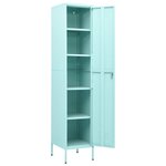 vidaXL Armoire à casiers Vert menthe 35x46x180 cm Acier