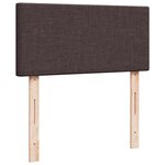 vidaXL Sommier à lattes de lit avec matelas Marron foncé 90x200 cm