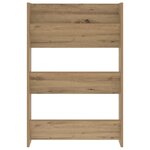 vidaXL Cabinet à chaussures 2 Pièces Chêne artisanal 60 x 18 x 90 cm