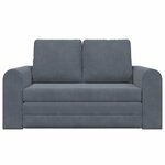 vidaXL Canapé-Lit Gris foncé 148 x 71 x 83 cm Velours