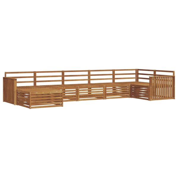 vidaXL Ensemble de canapés d'extérieur 7 pc Naturel