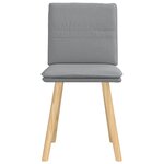vidaXL Chaises à manger lot de 2 gris clair tissu