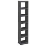 vidaXL Bibliothèque/Séparateur de pièce Gris 40x30x199 cm Pin massif