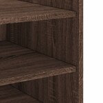 vidaXL Table de chevet chêne marron 45x50x50 cm bois d’ingénierie
