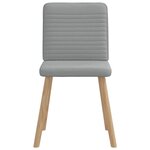vidaXL Chaises à manger lot de 4 gris clair tissu