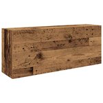 vidaXL Armoire murale de bain vieux bois 100x25x40cm bois d'ingénierie