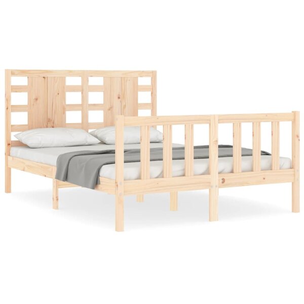 vidaXL Cadre de lit sans matelas 120x200 cm bois de pin massif