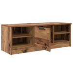 vidaXL Meuble TV Bois Ancien 102 x 35 x 36 5 cm Bois d'ingénierie