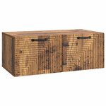 vidaXL Meuble TV mural Bois ancien 78 5 x 41 x 30 cm Bois d'ingénierie