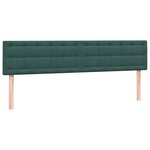 vidaXL Sommier à lattes de lit et matelas vert foncé 180x220cm velours